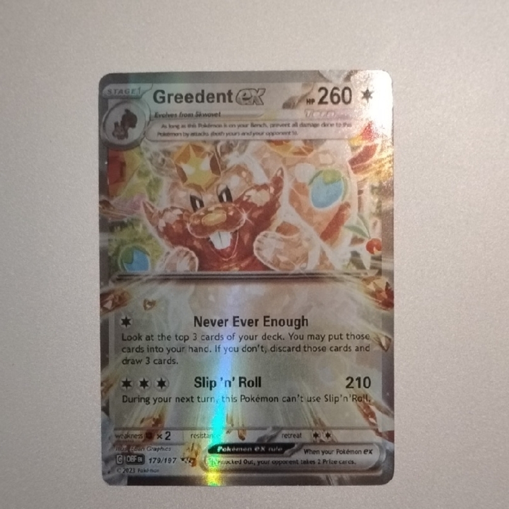 Greedent EX Pokémon Card